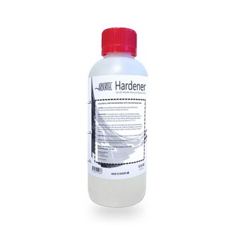 bottle of hardener for 2K water borne lacquers