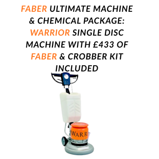 Faber Ultimate Machine & Chemical Package: Warrior Single Disc Machine with £360 of Faber & Crobber Kit Included
