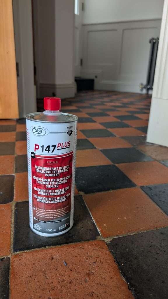 Faber P147 Plus solvent based colour enhancing sealer for absorbent tile and stone